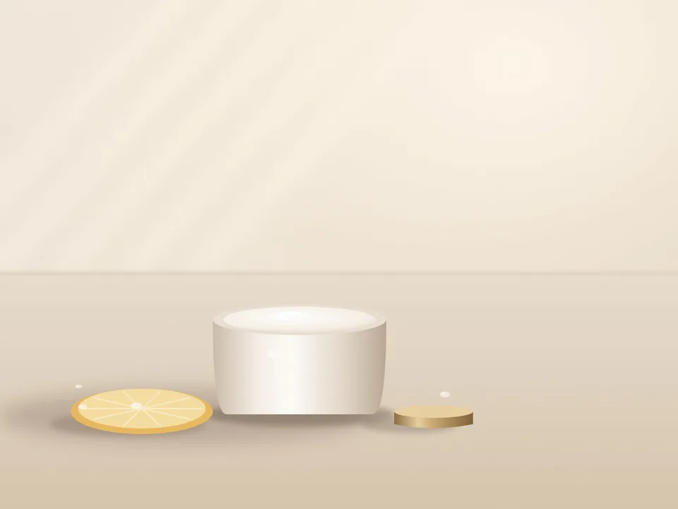 Preparing the mask for a facial
